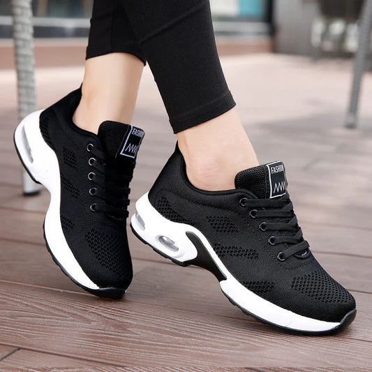Sneakers Plateau Donna Mesh Traspirante